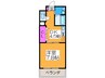 ロネスタ長居西 1DKの間取り