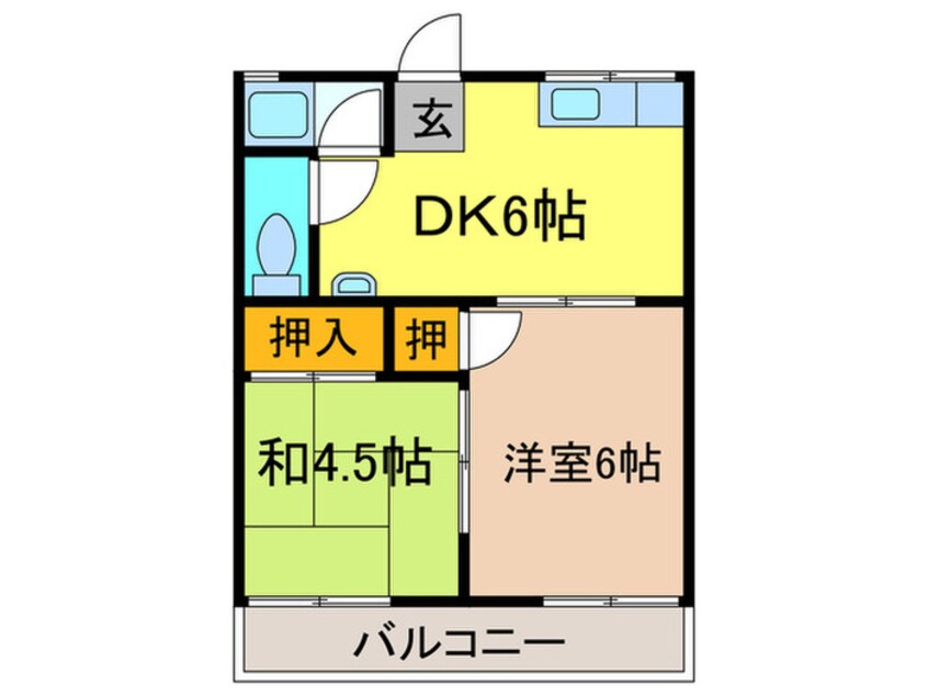 間取図 大仲ハイツ