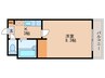 モア草津 1Kの間取り