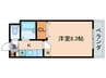 モア草津 1Kの間取り