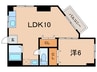 山本ビル 1LDKの間取り