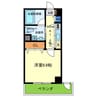 Celeb布施東 1Kの間取り