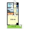 Celeb布施東 1Kの間取り