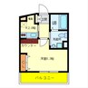 Celeb布施東 1Kの間取り