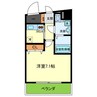 Celeb布施東 1Kの間取り