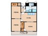 松井第３マンション 3DKの間取り