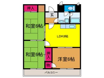 間取図 松井第３マンション