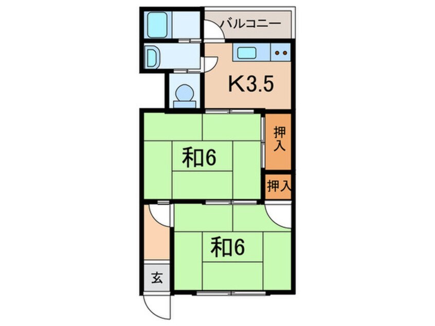 間取図 浅原マンション