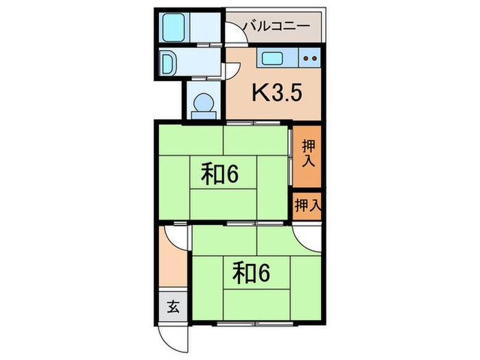 間取り図 浅原マンション