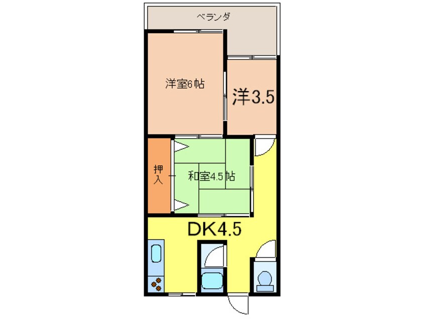 間取図 マンション鴨