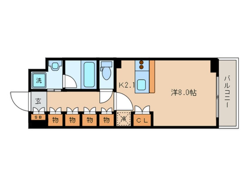 間取図 ベラジオ五条堀川（９０３）