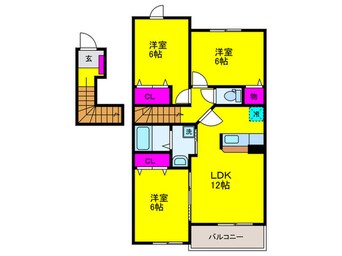 間取図 ベッラカ－サ