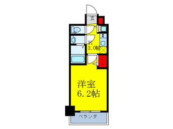 間取図 プレサンス扇町駅前(208)