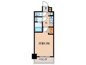 間取図 プレサンス扇町駅前(208)