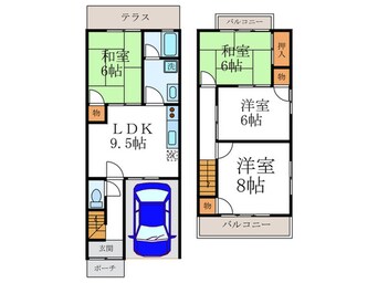 間取図 北山テラスハウス１号