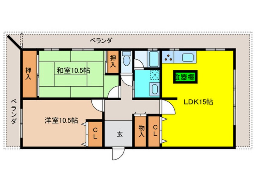 間取図 ビバ－チェよしだ