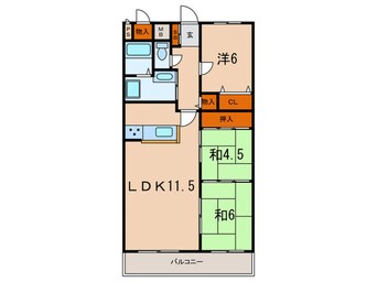 間取図 エアリコート上高丸