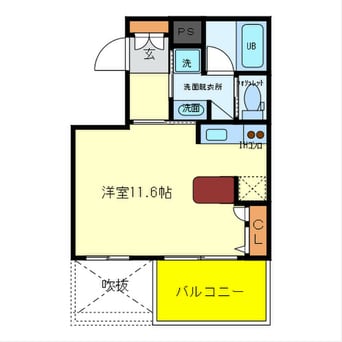 間取図 ﾐﾗｰｼﾞｭにおの浜