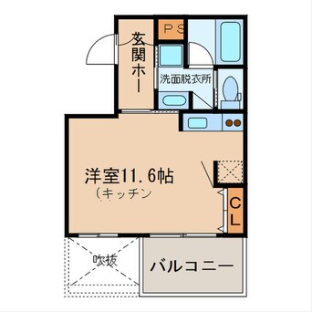 間取図 ﾐﾗｰｼﾞｭにおの浜