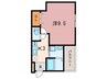 フジパレス西宮津門Ⅱ番館 1Kの間取り