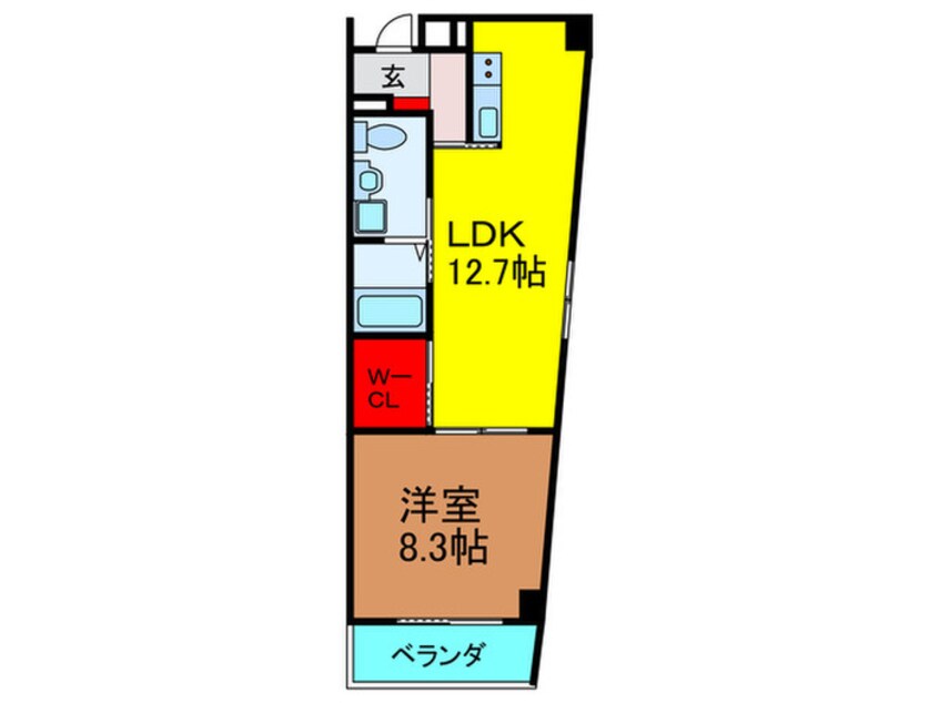 間取図 リベルテ交野