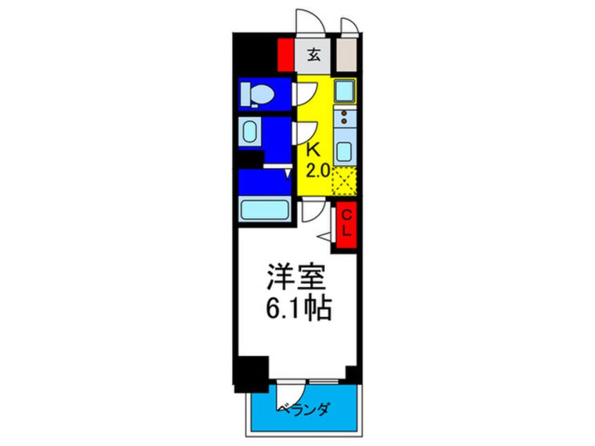 間取図 アドバンス大阪ストーリア