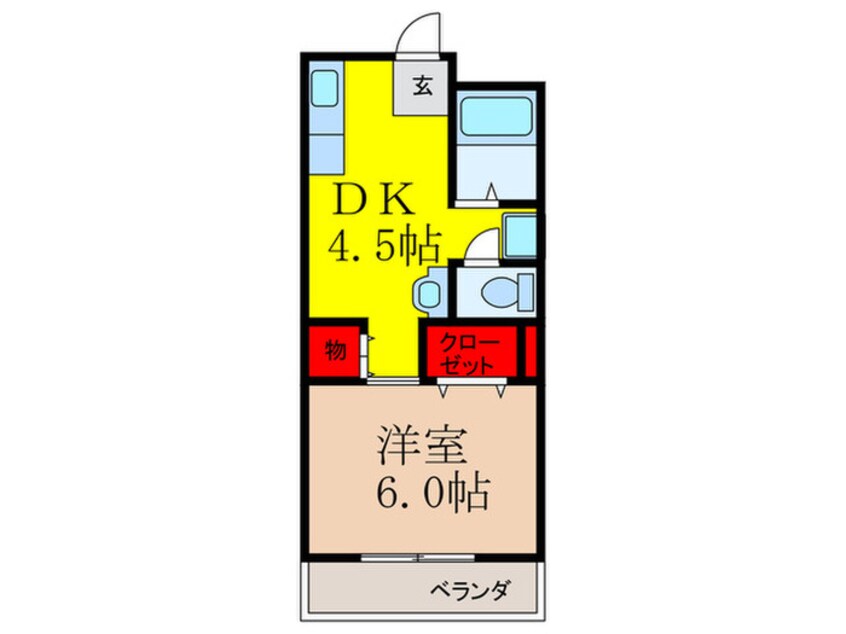 間取図 ﾐﾙﾃ宮ﾊｲﾂTAKEHASHI
