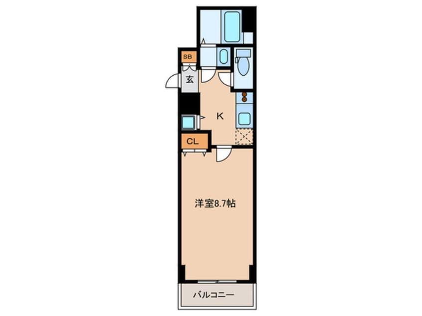 間取図 ミア・カ－サ与力町