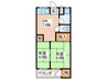 高橋マンション 2DKの間取り