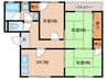 メゾン佐川 3DKの間取り