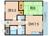 ハイツ　グレ－シア 2DKの間取り
