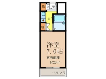 間取図 カ－サ茨木