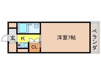間取図 カ－サ茨木