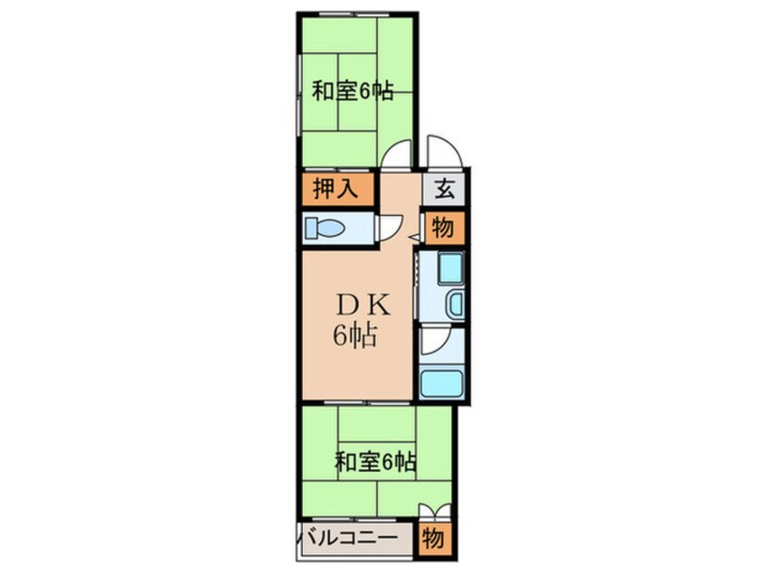 間取図 ハイツ　イルロゼオ