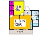 第５ＴＹハイム 1LDKの間取り