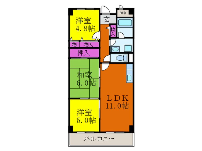 間取り図 南山寿ガ－デン