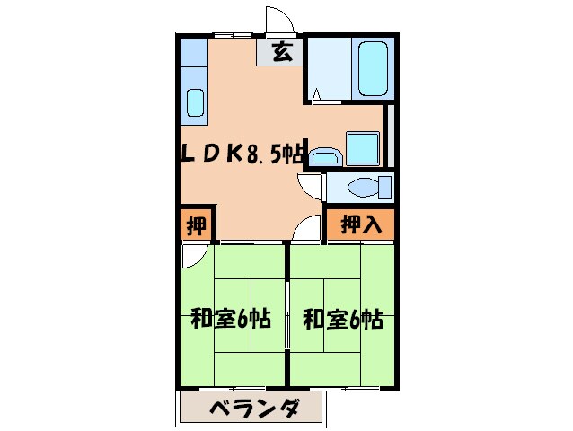 間取り図 ハイツタイガ－