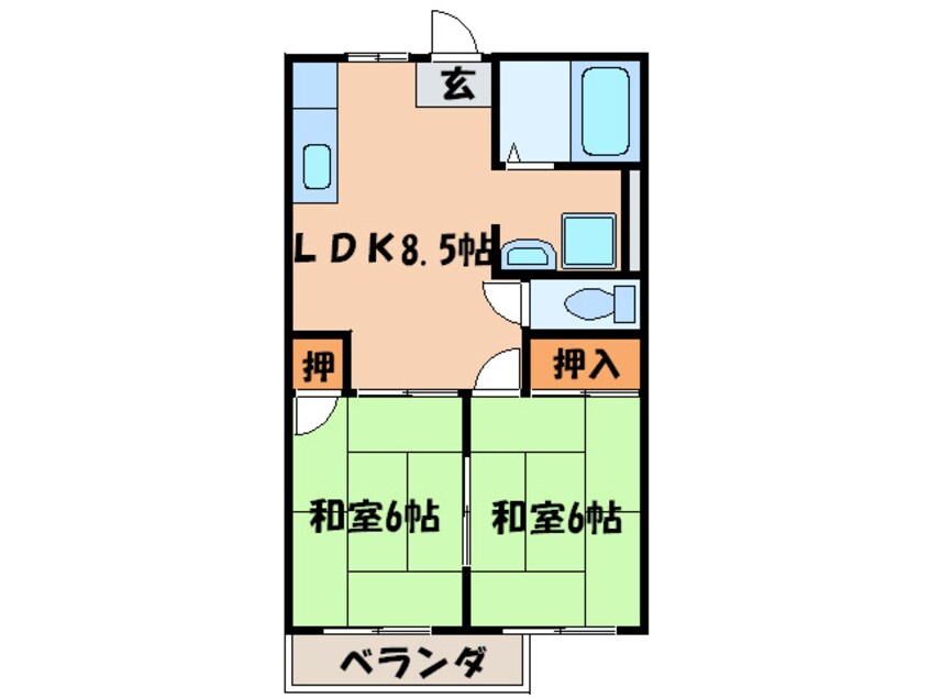 間取図 ハイツタイガ－