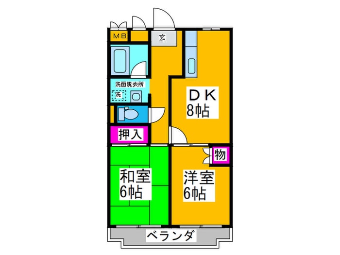 間取り図 サンライズ住之江公園