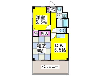 間取図 フレンドビラ三国ヶ丘