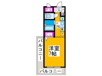 間取図 フレンドビラ三国ヶ丘