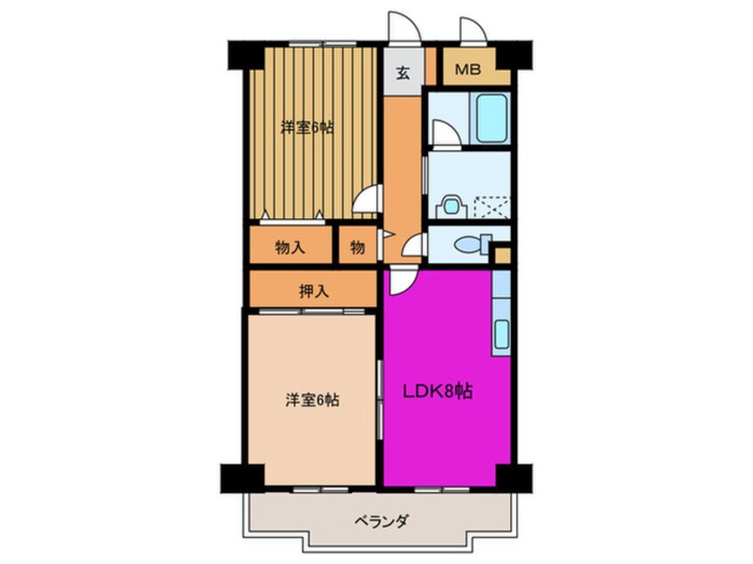 間取図 城東グリ－ンマンション（南棟）