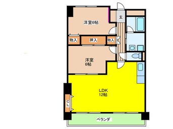 間取図 ＩＳＭ大阪城公園（南棟）　