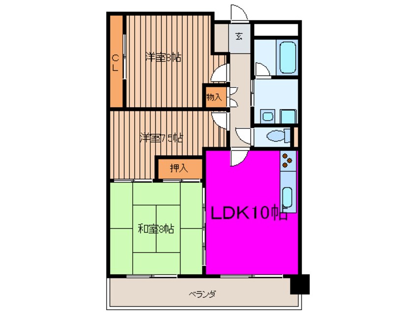 間取図 ＩＳＭ大阪城公園（南棟）　