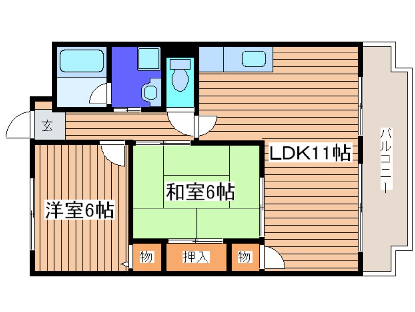 間取図 城東グリ－ンマンション（南棟）
