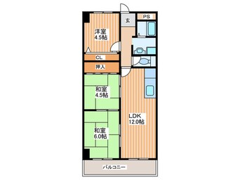 間取図 ヴェルドミ－ル堀溝