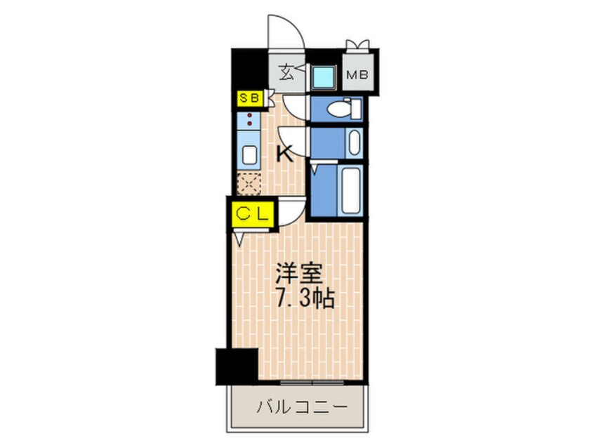 間取図 レジデンス神戸レガーロ(1203)