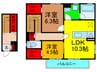 レクエルド 2LDKの間取り