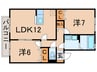 ルミエール 2LDKの間取り
