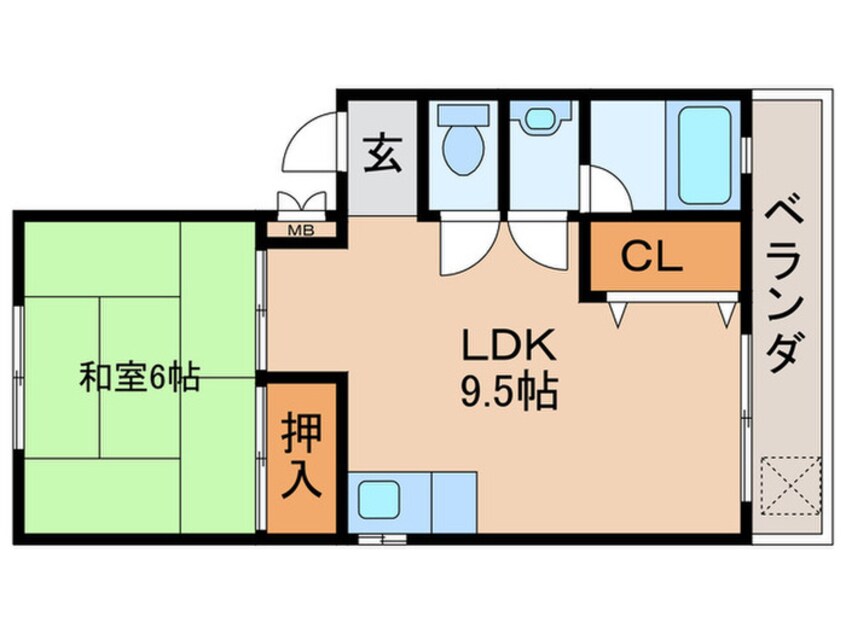 間取図 新池谷ハイツ